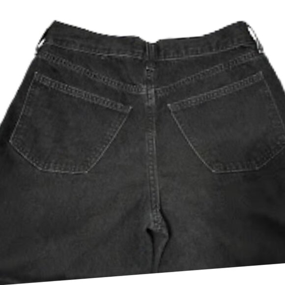 Universal Threads Mid-Rise Super Wide Leg Jeans - Black 4 - Picture 6 of 8